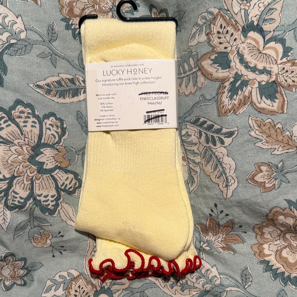 FP Movement by Free People Ruffle Knee High Socks - Picture 2 of 5